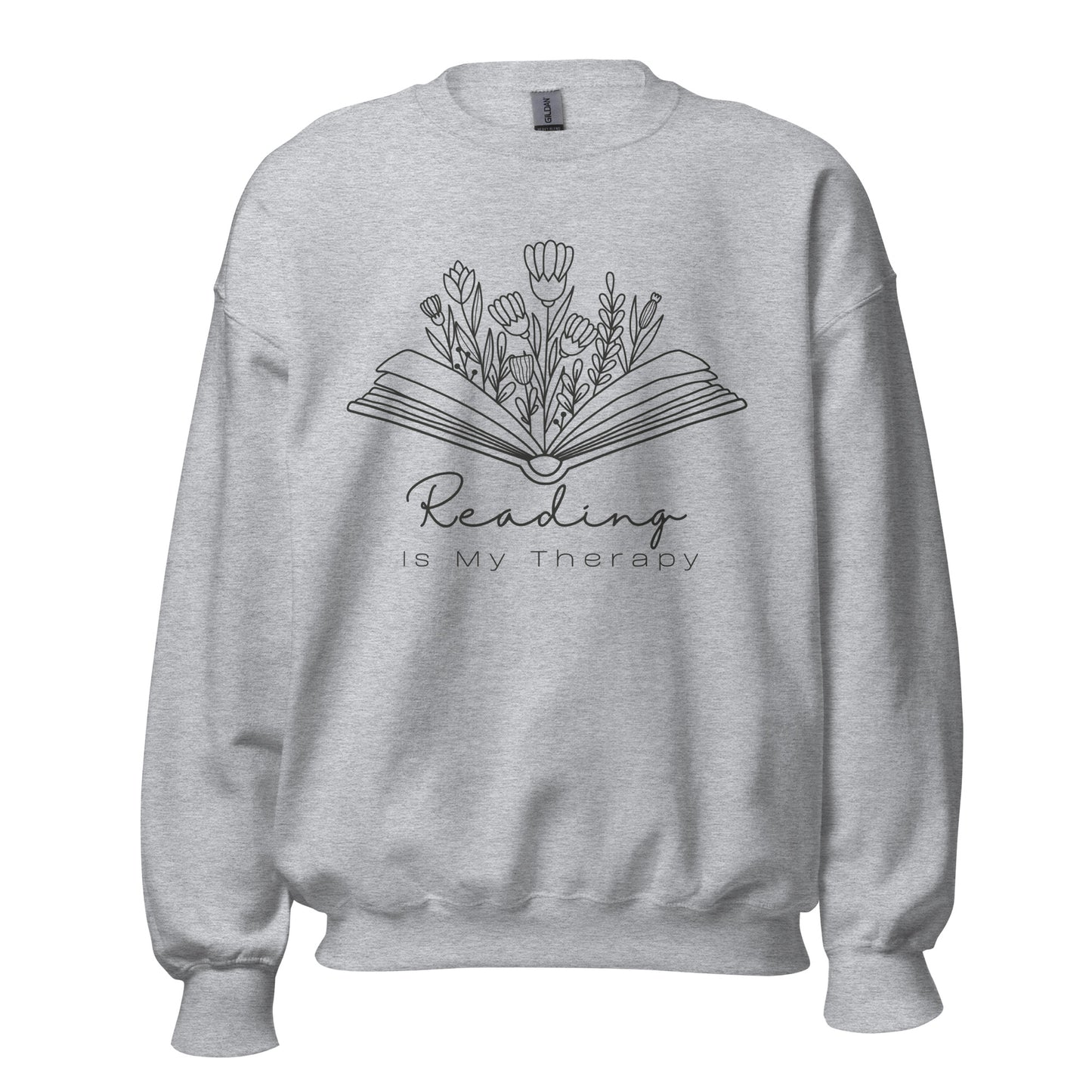 Reading Is My Therapy Unisex Sweatshirt